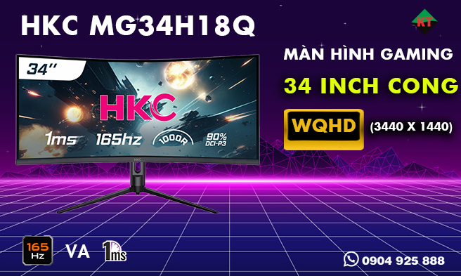 Đánh Giá Màn Hình Gaming HKC MG34H18Q 34