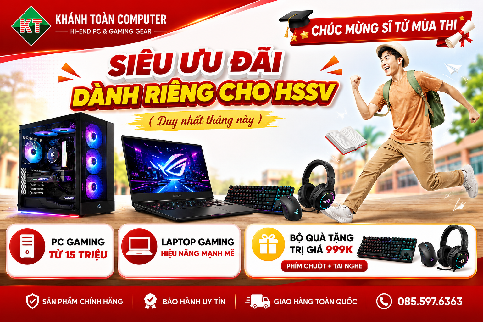 CHÚC MỪNG SĨ TỬ MÙA THI – DEAL XỊN ĐÓN KHỞI ĐẦU MỚI!